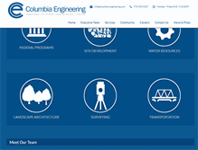 Tablet Screenshot of columbia-engineering.com